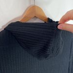 Chaser black waffle knit circle knit thermal lounge hoodie size S Photo 5
