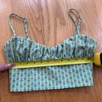 ZARA  Green floral Printed Corset Top women’s Size XS Floral Summer Cottagecore Photo 4