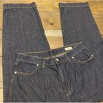 AYR  Women's The Jitney Dark Wash Wide Leg Denim Jeans Size 30 Cotton Linen Blend Photo 1