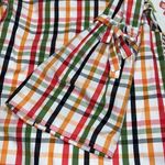 Crown & Ivy  size XS women’s multicolor plaid casual dress 3/4 sleeve summertime Photo 5