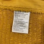 Urban Outfitters  Mustard Yellow Ruffle Ruched Crop Top Women’s Medium Adjustable Photo 5