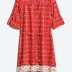 41Hawthorn red White Navy Blue Cristen Shirt Dress Photo 1