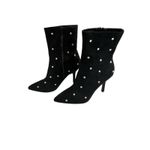 MIA  Womens Crystal Holiday heel Black boots Myley 8 New Photo 2