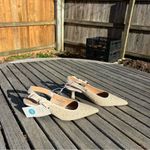 A New Day Women's Milan Slingback Heels -  size 7.5 pearl cream wedding summer Photo 1