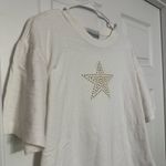 Bob Mackie  Studio Vintage White Star T-Shirt Photo 1