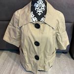 INC  INTERNATIONAL CONCEPTS Beige Short to 3/4 Sleeve Jacket Size Large Photo 0