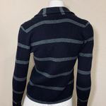 Loft Gray Knit Striped Blazer Jacket New XXSP Photo 4