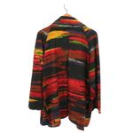 Ali Miles Southwestern Aztec Faux Leather Trim Cowl Neck Cardigan Sweater 2X Black Photo 5