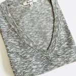 Madewell  Gray Heather V-Neck Short Sleeve Sweater Medium Photo 1