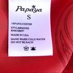 Papaya  Semi Sheer Paisley Tunic Top Photo 15