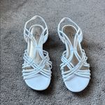 st. john's bay  White Wedge Sandals SIZE 10M Photo 1