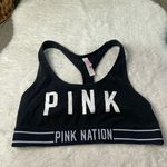 PINK - Victoria's Secret VS Victoria’s Secret Pink Nation Black Logo Sports Bra Photo 0