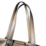 Fossil  Marley Double Handle Shoulder Bag Shopper Yellow Canvas Leather 14X11 Photo 6