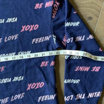 Grayson Threads  Blue Love Quotes Shorts & Long Sleeve Pajama Set Size Large Photo 4