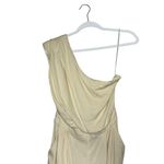 Free People  Avery Jumpsuit Size 4 Washed Out Cream One Shoulder New Photo 2