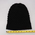 Black Chunky Cable Knit Crochet Y2K Vintage Cottage Skater Beanie Cap Hat OS Photo 4