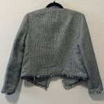 Banana Republic (NWT) Navy & White Tweed Fringe Trim Jacket, New, Size 4 Photo 6