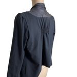 Alice + Olivia leather and wool cropped jacket size XS Photo 2