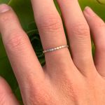 Hammered Beaded Ring Silver Photo 0