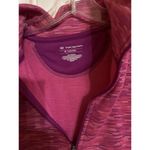 Tek Gear Womens 1/4 Zip Pullover Fleece Jacket Pink Space Dye Long Sleeve M Photo 2