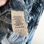 Free People  Bird of a Feather Blue Oversized V-neck Top‎ size Small Boho Spring Photo 5