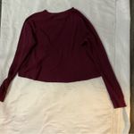 PINK - Victoria's Secret PINK Victoria Secret Long Sleeve Crewneck Cropped Thermal Boxy T-Shirt Casual Photo 7