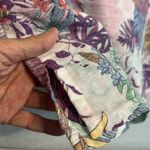 Tommy Bahama Palm Leaves Linen Shift Mini Dress Tropical Vacation Hawaiian XS Photo 3