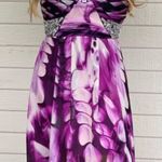 B Darlin Prom Gala Wedding Guest Embellished Hi Low Rhinestone Gown Lined Dress Size 3/4 Photo 0