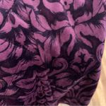 Charter Club  Woman Purple & Black Floral Velour Quilted Vest Size Petite… Photo 5