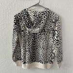Chaser  Black White Cheetah Print Zip Up Hoodie Small Photo 2