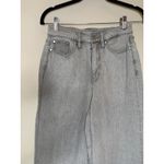 On 34th Wide Leg High Waist Light Gray Jeans Sz 2 26 Boho Indie Photo 2