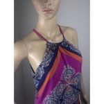 Roz & Ali Maxi Dress Empire Waist Key Hole High Neckline Women's Size 6 Photo 10