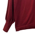 Chico's  Cashmere Sweater Large Or 2 Burgundy‎ Cowl Neck Photo 3
