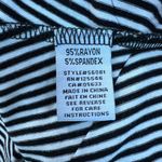 Habitat Dress Womens Large Black White Stripe Sleeveless Gathered Shift Casual L Photo 9