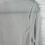 Abound  Long Sleeve Cropped Cut Out Top Size L in Grey Fog NEW Photo 8