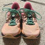 New Balance Women's Running Shoes Pink/Orange/Green 9.5 Photo 2