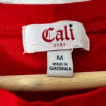 Cali Baby MEDIUM Red GOOD VIBES Crop Top Tee Shirt T Photo 7