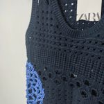 ZARA MIXED CROCHET KNIT VEST size S Photo 6