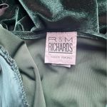 R & M Richards Women's Size 12 Vintage Pine Green Velour Tunic 90s Festive Holiday Photo 7