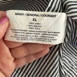 Gloria Vanderbilt 100% cotton  striped button up top XL Photo 2