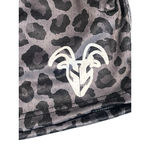 Goat Strength Athletic Shorts Womens Size XL Dark Cheetah Print 5” Inseam Mesh Gray Photo 3