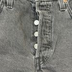 Levi's ‎ Premium 501 Shorts Womens Size 29 Black Distressed Button Fly High Rise Photo 2