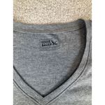 Eddie Bauer  Womens Gray V Neck Short Sleeve T Shirt Top Size M Photo 1