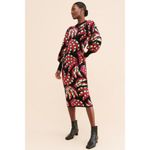 Farm Rio  Banana Dots Knit Sweater Dress Photo 1