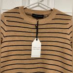 English Factory  New Tan & Black Striped Knit Sweater Photo 4