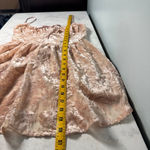 Vanessa Mooney NWT Pink Velvet Ballerina Mini Dress M Photo 7