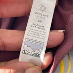 Aerie OFFLINE X  | Burgundy V-Neck Crop Top Sz S Photo 4