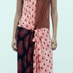 ZARA The Samora Midi Multicolor Bohemian Patchwork Dress M NWT Photo 0