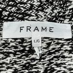 Frame  Oversized Marled Chunky Knit Cardigan Size Large Gray Black Sweater Button Photo 9