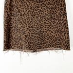 Pistola Nora Animal Print Frayed Hem Mini Skirt, Size 10 Photo 4